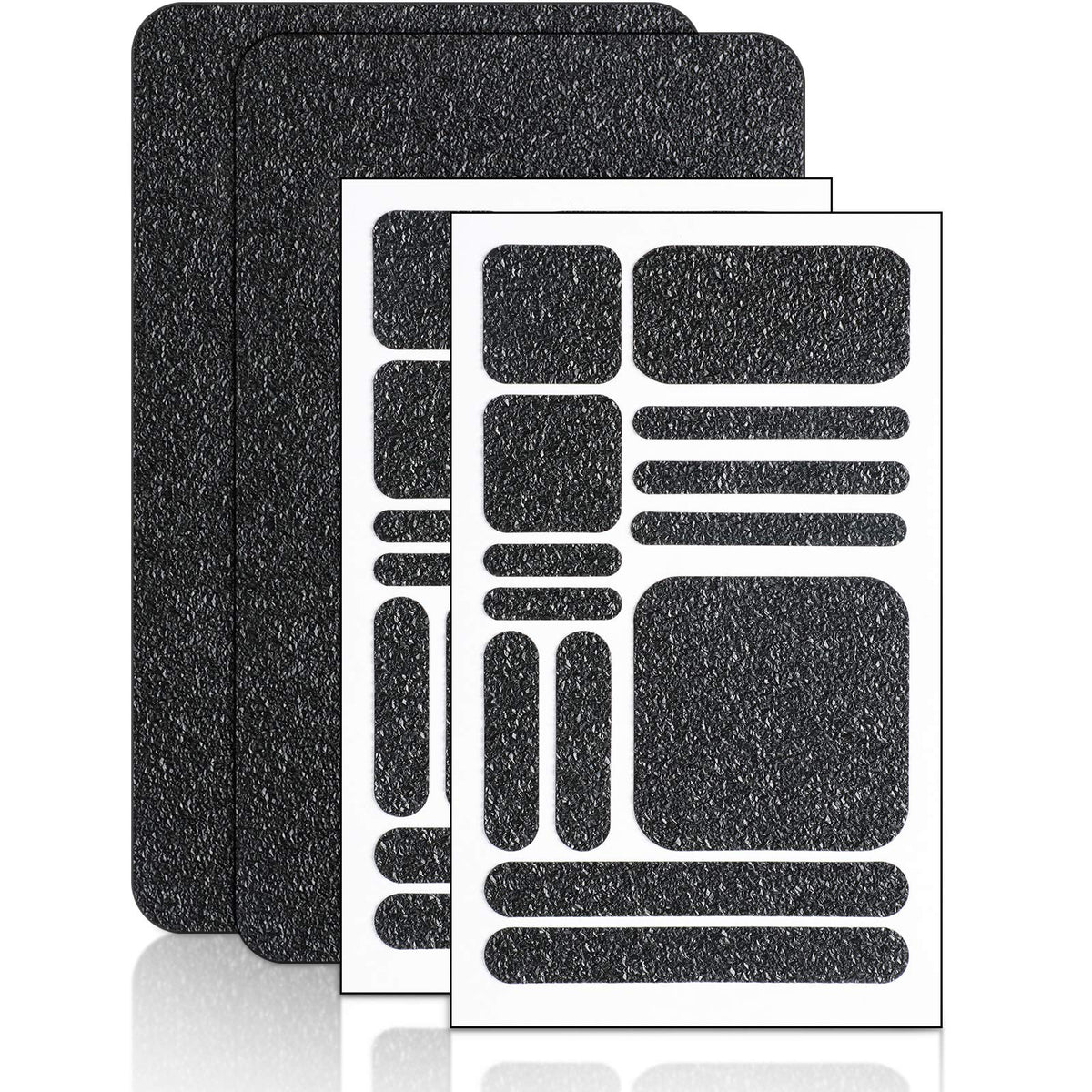 Zonon 4 Pieces Grip Phone Tape Sticker Anti Slip Rubber Textured Phone Tape Adhesive Traction Grip Decal Stickers For Tablet Com