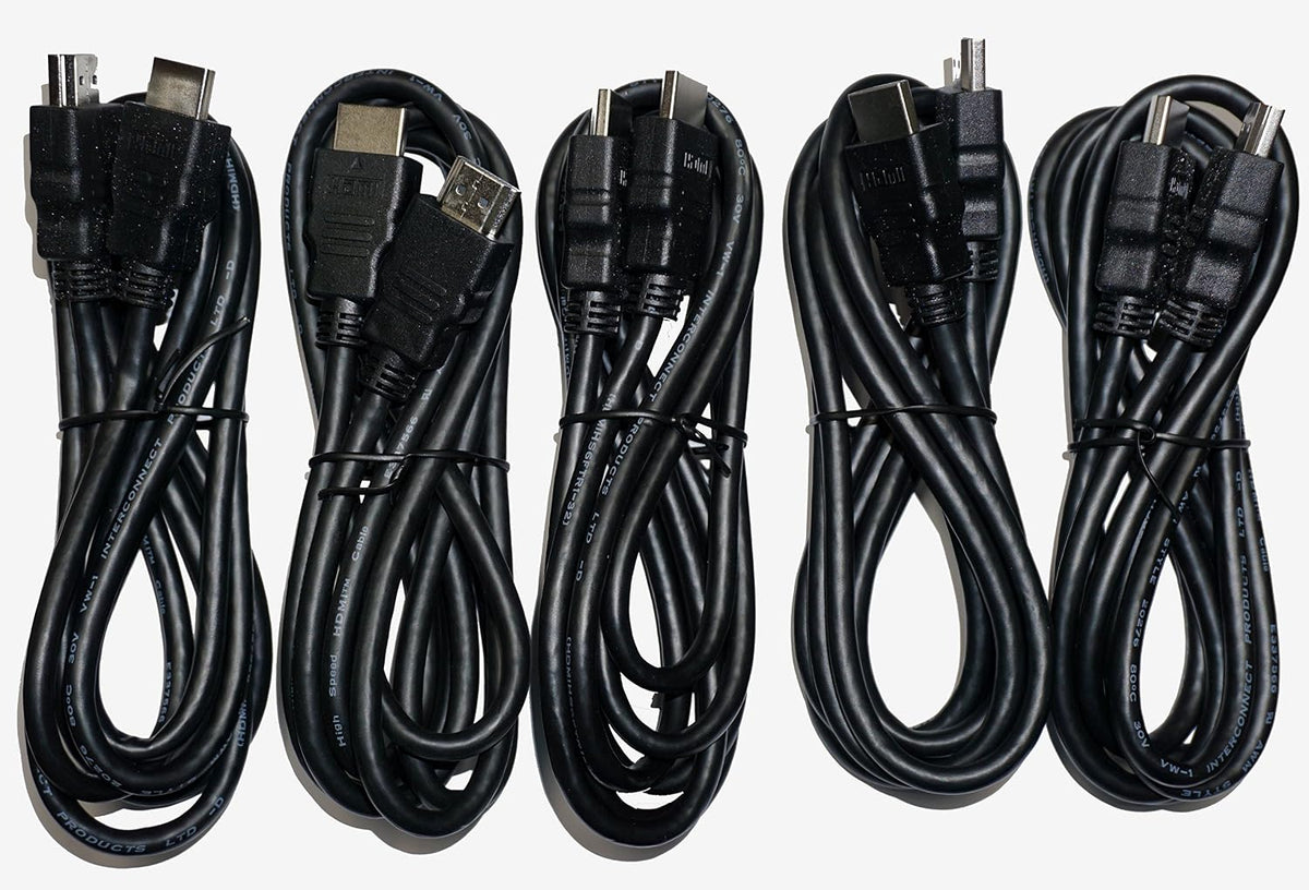 5 Pack 6FT Universal High Speed HDMI Cable