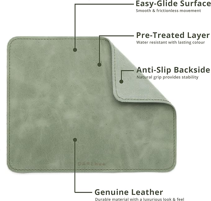 Genuine Leather Mouse Pad (Toffee Brown Large)