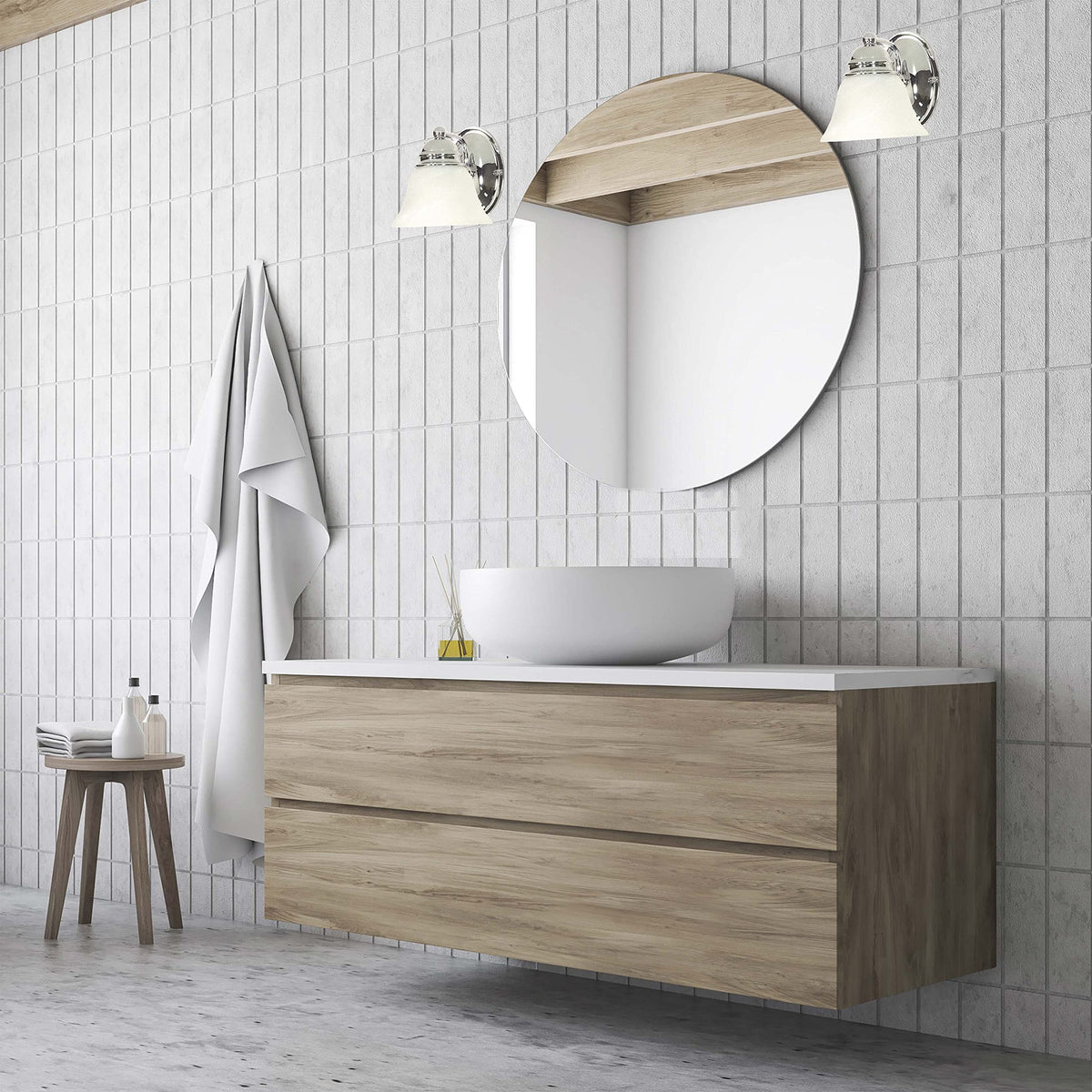 Nuvo 60/336 One Light Vanity, 1, Chrome