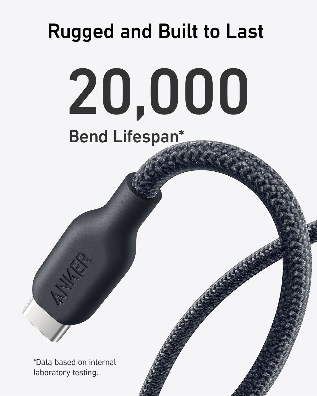 Anker <b>543</b> USB-C to USB-C Cable (Bio-Braided,6 ft)