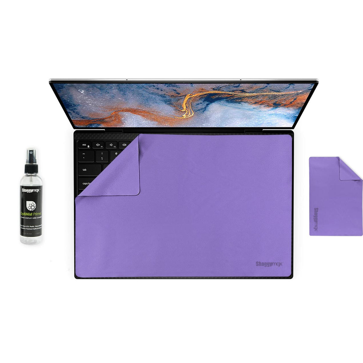 13" Laptop Screen Protector Keyboard Cover Microfiber & Cleaning Kit UnderWare Pac