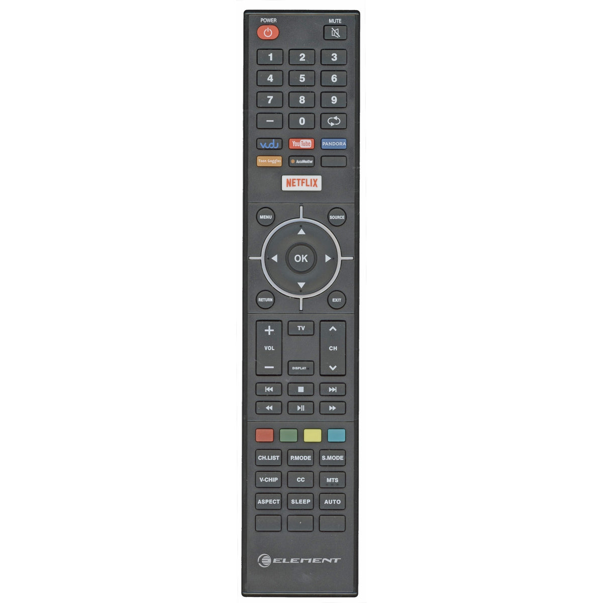Element XHY355 TV Remote Control