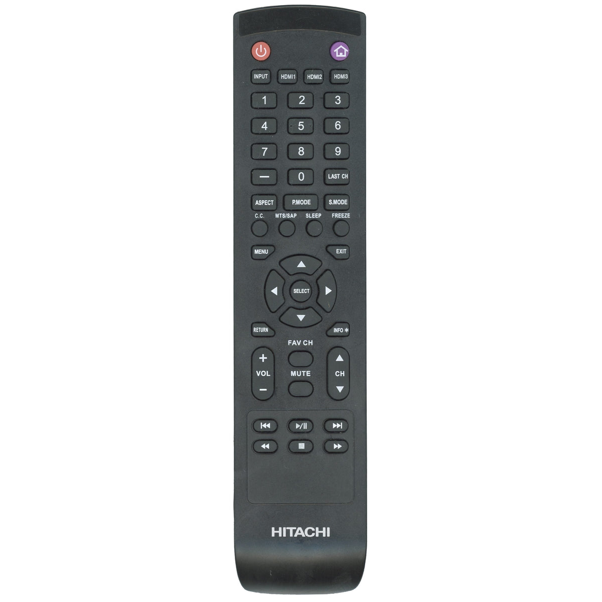 Hitachi 10210907 TV Remote Control
