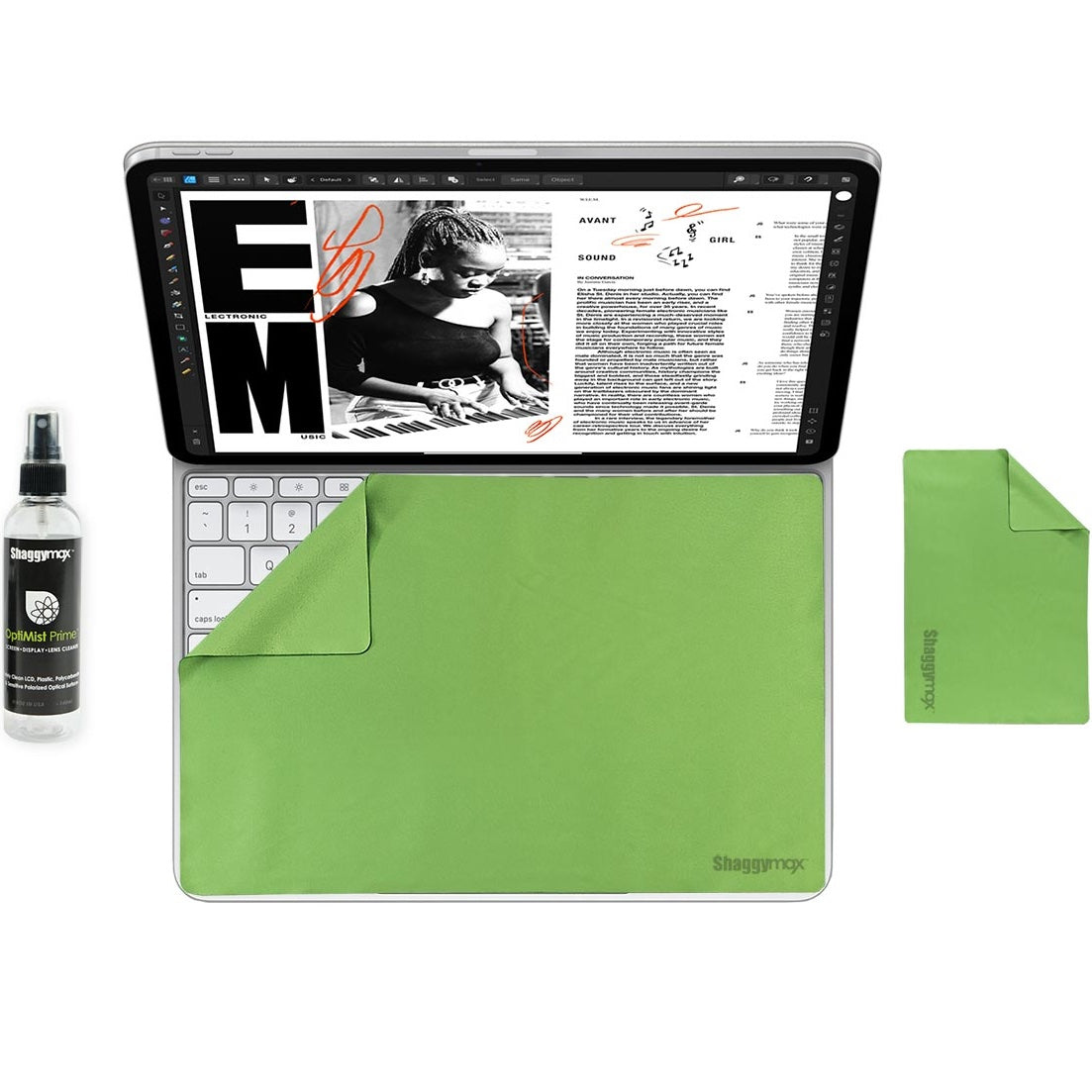 iPad Pro 13" M5 Microfiber UnderWare Pac OptiMist Prime Cleaning Kit