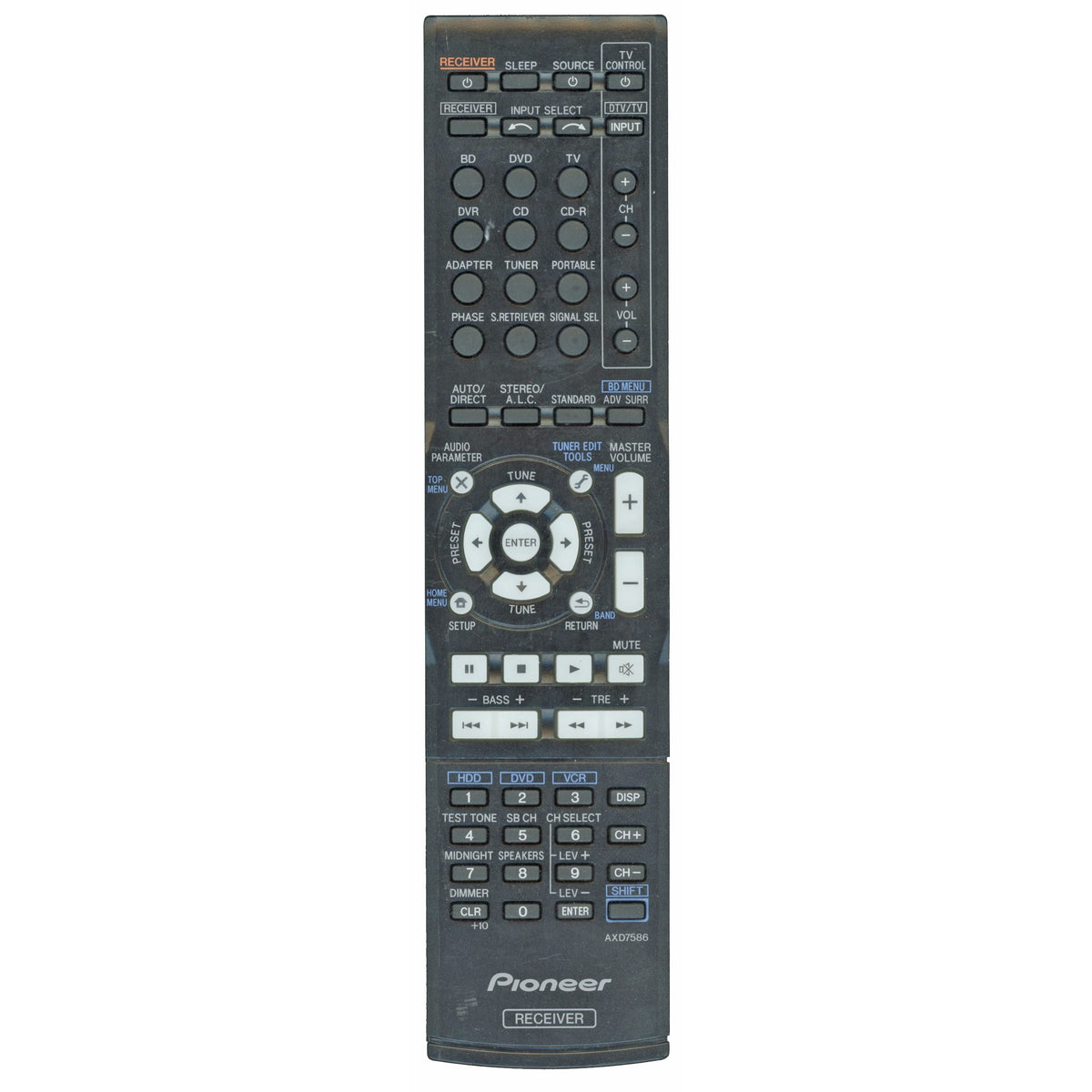 Pioneer AXD7586 Receiver Remote Control