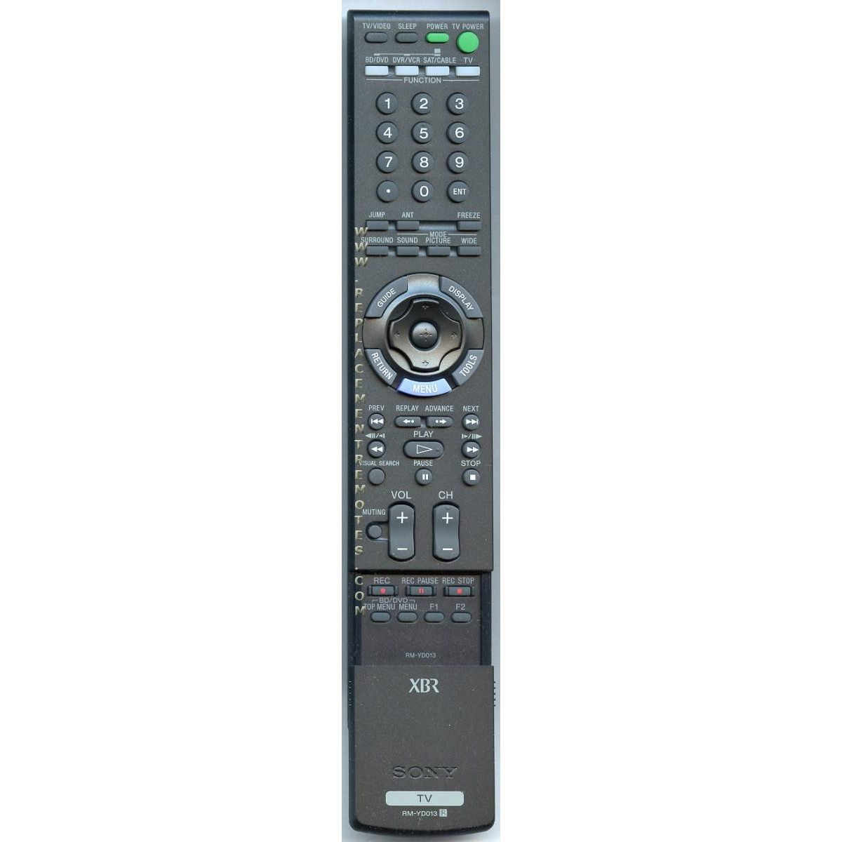 Sony RM-YD013 TV Remote Control - RMYD013