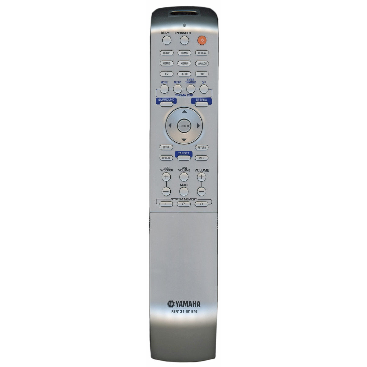 Yamaha FSR131 Sound Bar Remote Control - ZD116400